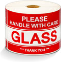 3" X 5" Glass Handle with Care - Thank You (500 Count)