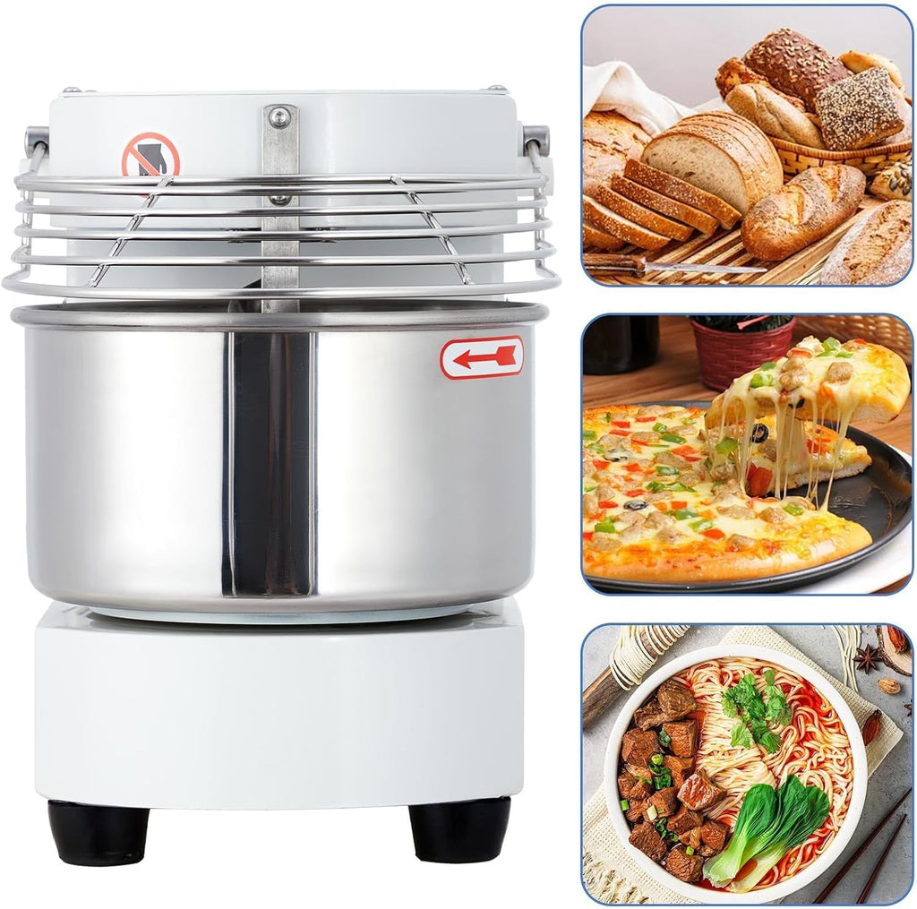 10.5 Qt Commercial Stand Mixer, 650W Touch Screen Control with Timer & Safety Shield, Dual Rotating Dough Machine