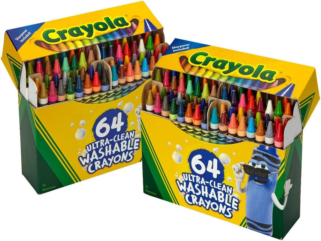 Washable Crayons for Kids 64ct, School Supplies, Amazon Exclusive
