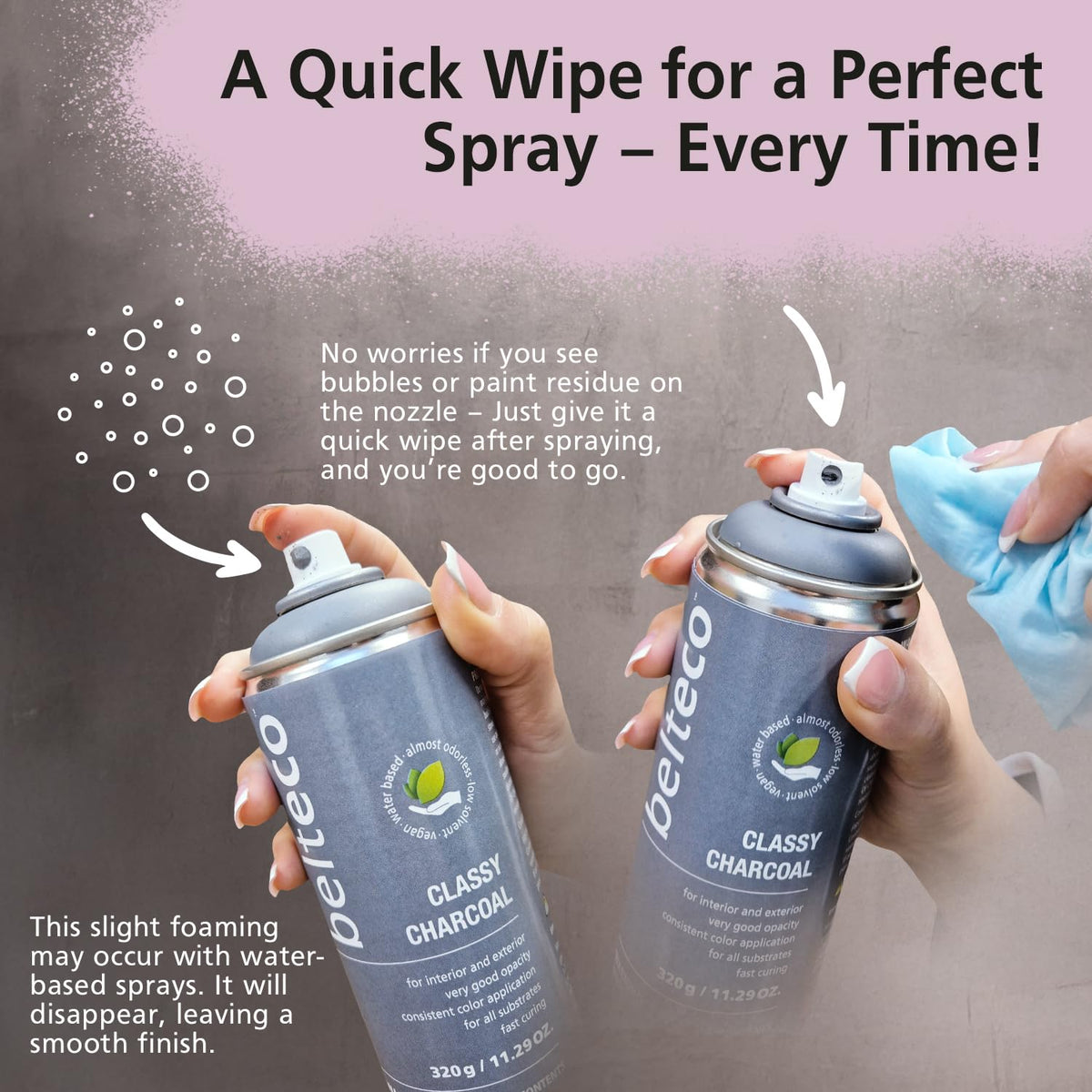 Rosa Sky Spray Paint | Water-based Pink Spray Paint