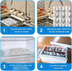 Dry Ice Packs for Shipping Long Lasting, 12 Sheets
