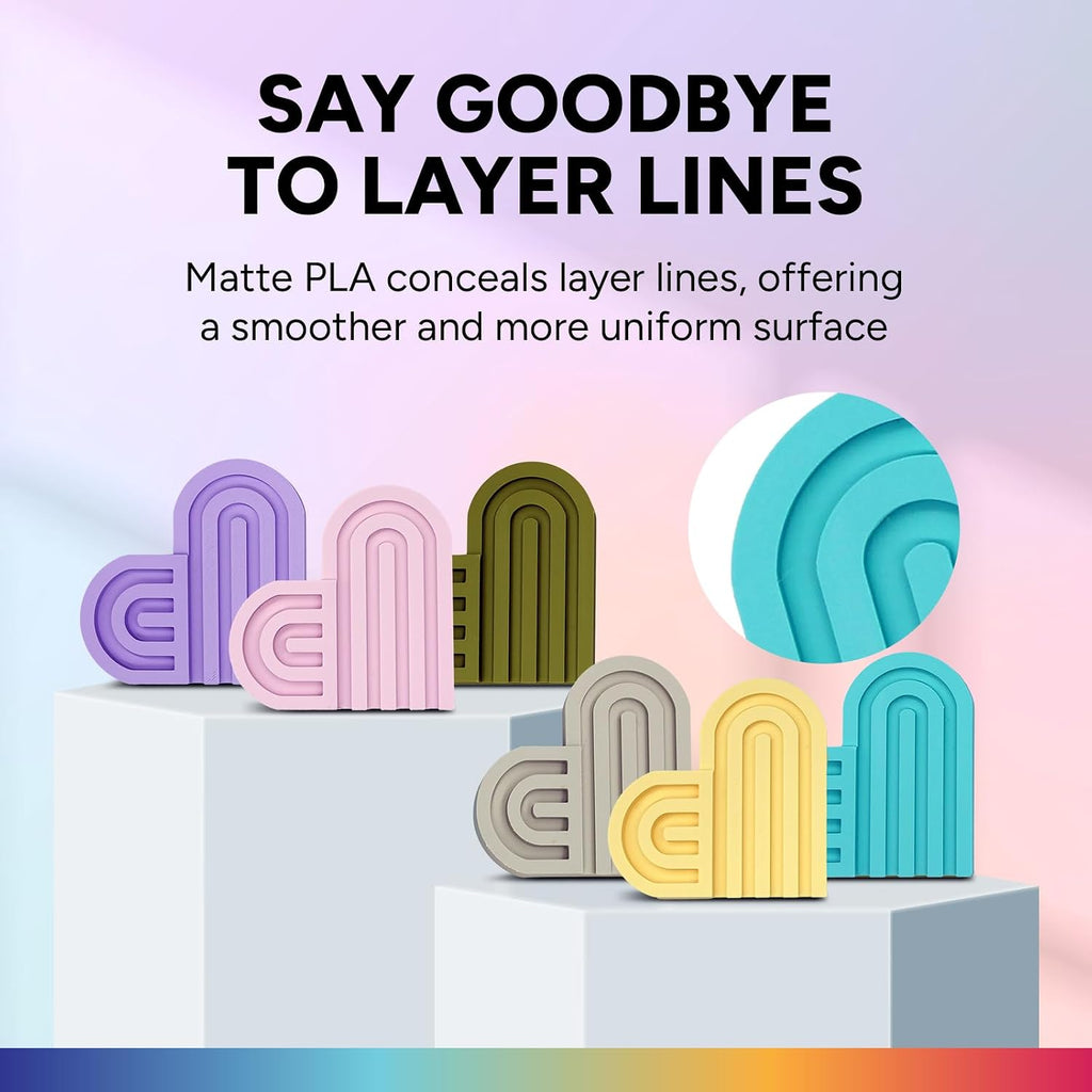 Matte PLA Filament 1.75mm, 1kg Matte Lilac | Low Warp & Smooth Finish, 1kg (2.2lbs) Dimensional Accuracy +/- 0.02mm