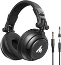 MH601 Wired Studio Headphone for Podcast Recording Stream DJ Mixing | Over Ear Headset with 50mm Drivers, Detachable