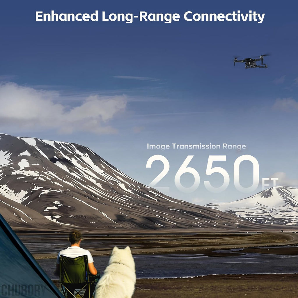 2650 ft Control Range 4K Drone with Camera for Beginners–84 min Flight Time 3 Batteries, WiFi Quadcopter Brushless