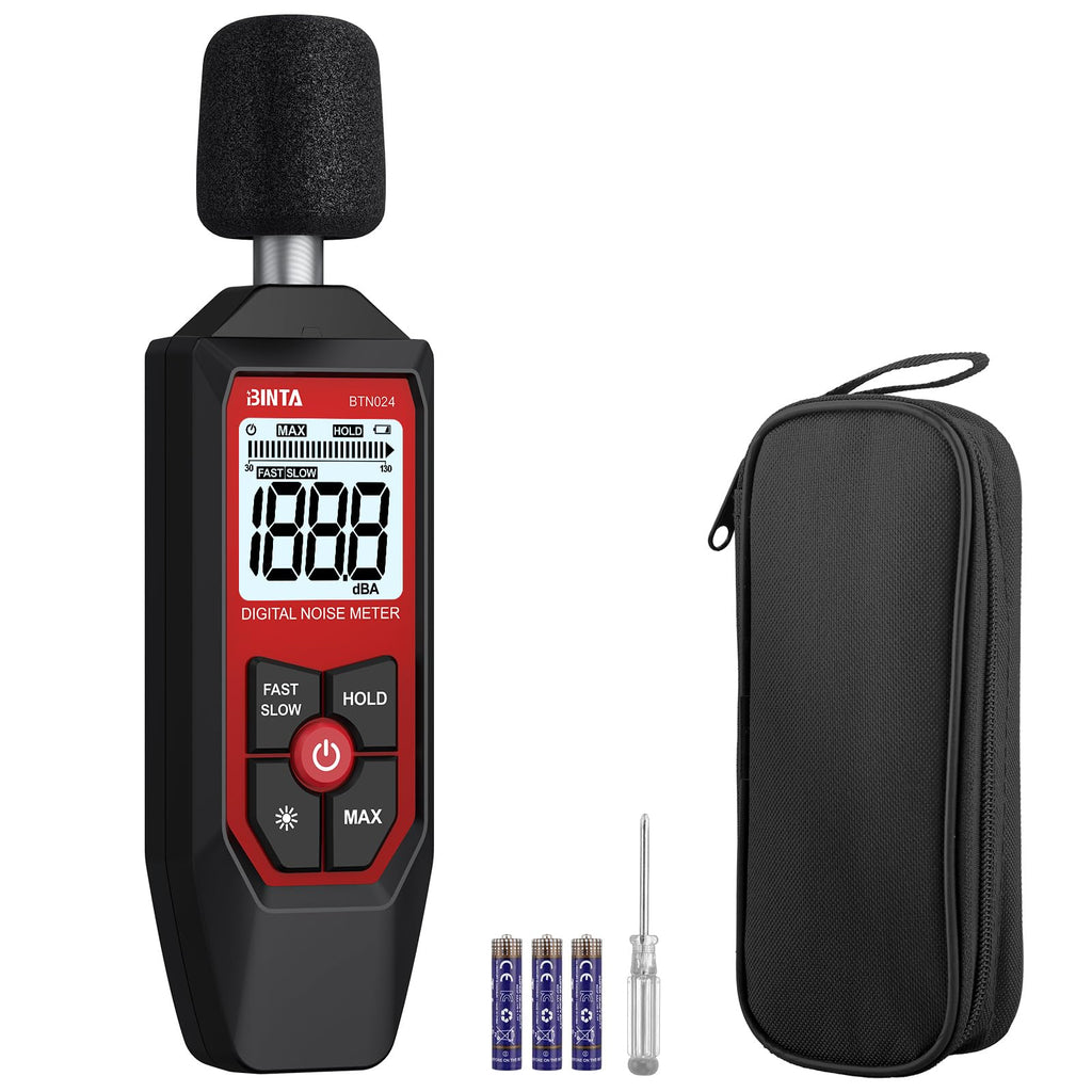 BTNTA Decibel Meter, Portable Digital Sound Level Meter 30-130dB A-Weighted