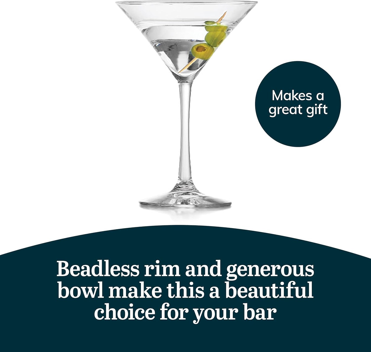 Glassware 7512 Vina Martini Glass, 8 oz. (Pack of 12)