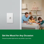 Lutron Ariadni/Toggler LED+ Dimmer Switch, Toggle Dimmer, Single Pole/3-way