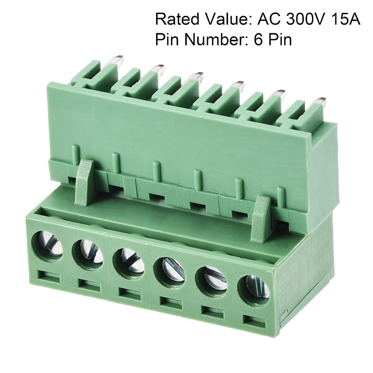 uxcell 6-Pin 5.08mm Pitch Right Angle PCB Screw Terminal Block Connector 5 Sets