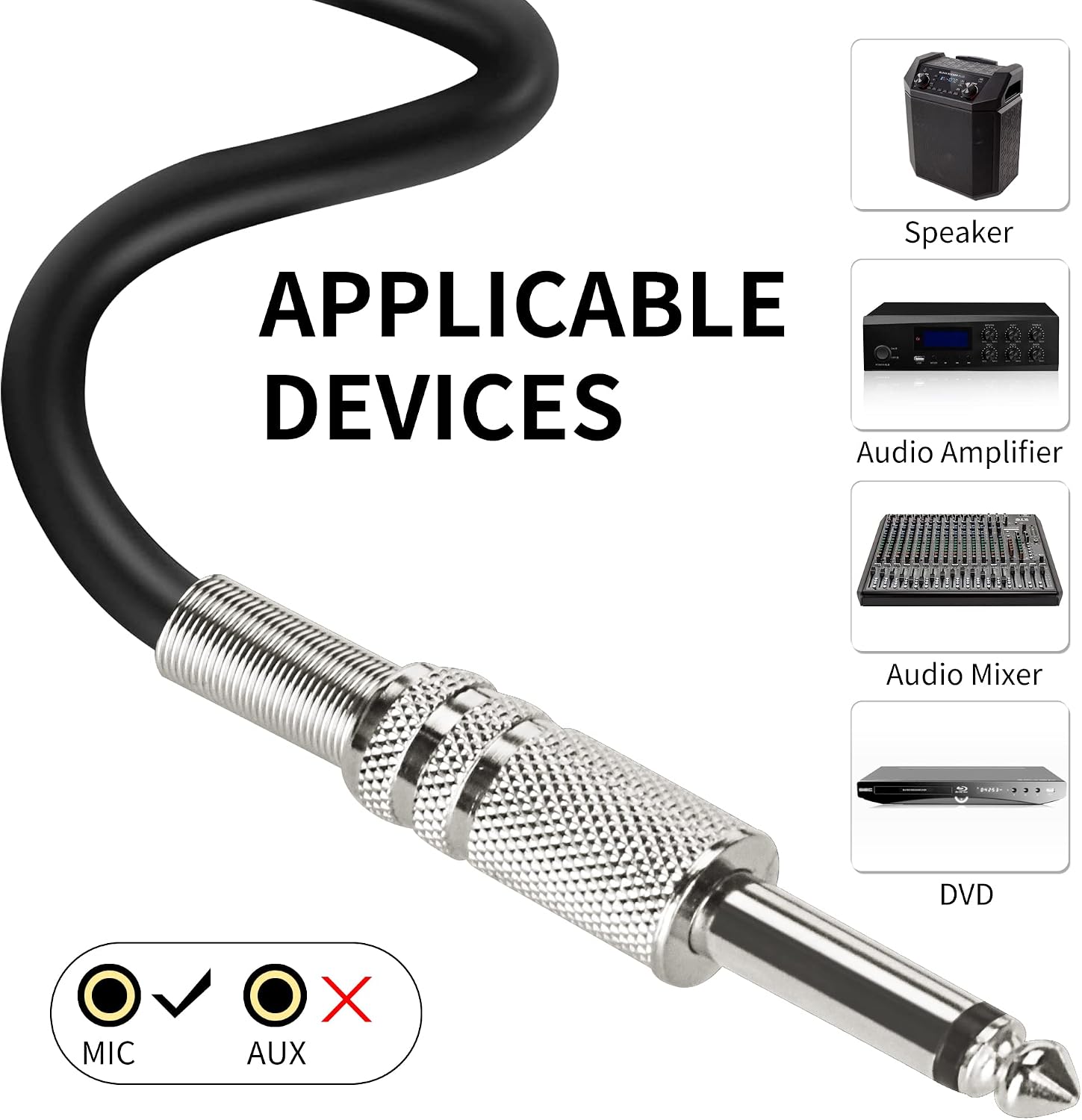 Handheld Dynamic Microphone for Karaoke Singing, Wired XLR Microphone with On and Off Switch and 13ft Detachable XLR