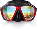 Snorkel Diving Mask Panoramic HD Swim Mask, Anti-Fog Scuba Diving Goggles,Tempered Glass Dive Mask Adult Youth Swim