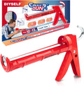 Caulk Gun, Heavy Duty Caulking Tool, 10:1 Thrust for 10 oz Tubes