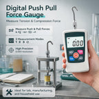 Digital Force Gauge High-Precision Push-Pull Meter for Tension & Compression Testing Units (N, kg, lb, oz) Real-Time/Peak/First Peak Modes Ideal for Quality Control & Material Testing 5N