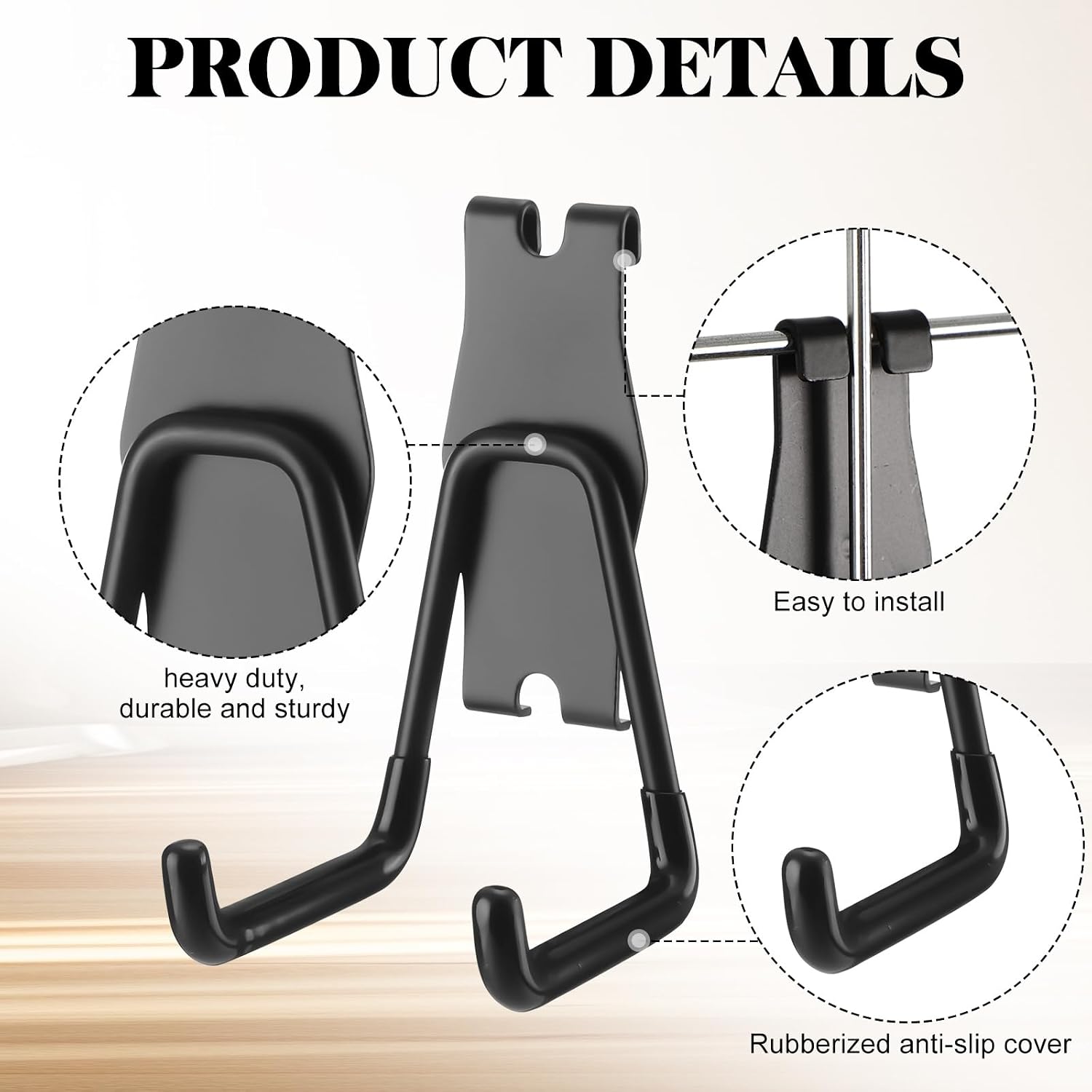 12 Pack Gridwall Utility Hooks and Hangers Heavy Duty Gridwall Hanging Hooks Grid Wall Picture Holder Black Display
