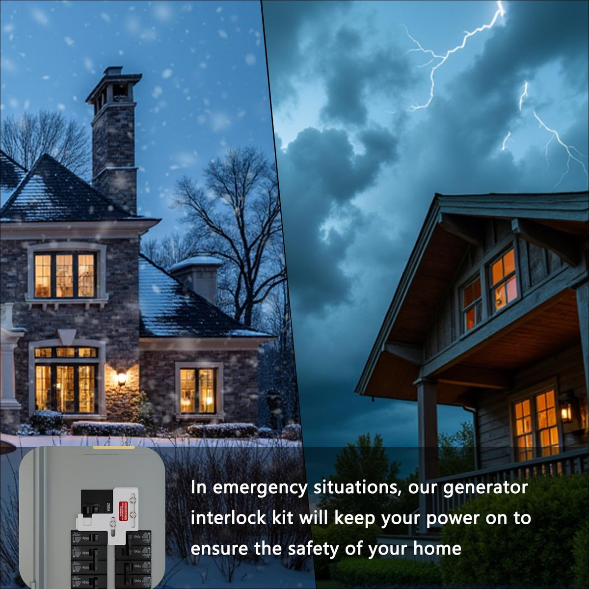 Generator Interlock Kit Compatible with Siemens or Murray 150&200Amp Panels
