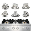 6-Pack 318242275 Burner Knobs Compatible with Electrolux Gas Cooktop Ranges