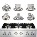 6-Pack 318242275 Burner Knobs Compatible with Electrolux Gas Cooktop Ranges