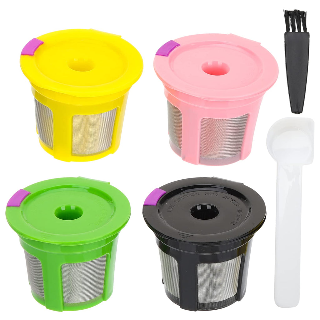 4pcs Reusable Coffee Machine Filters for Espresso and Drip Brewers