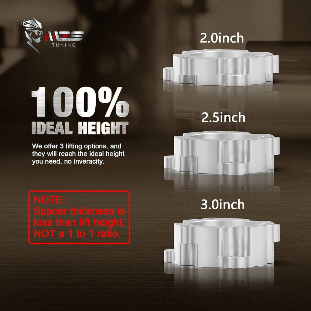 MZS Leveling Kit 2" Front Lift Strut Spacers for Titan Armada 2WD 4WD