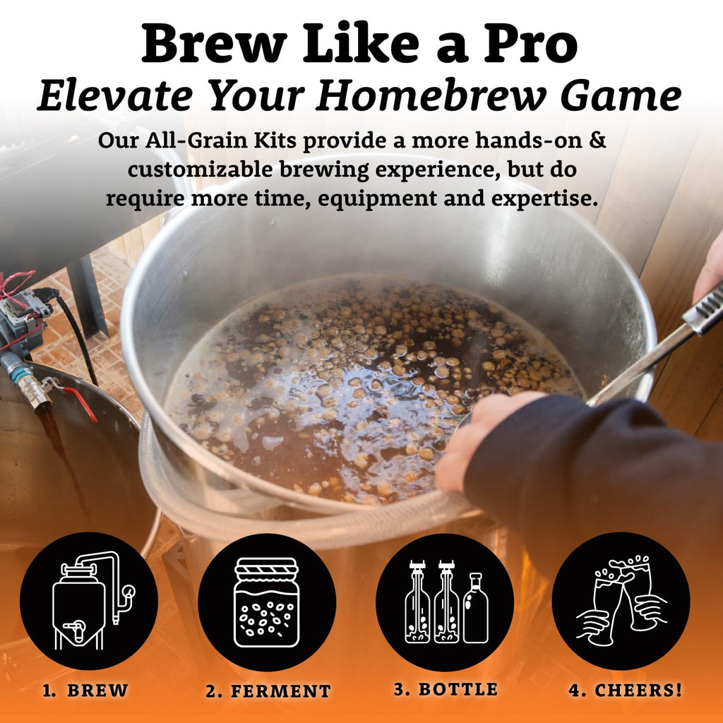 German Blonde Pils Beer Brewing Kit | European 2-Row Pale Ale Malt | Munich Light Grain | Hallertau Pellet Hops |
