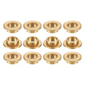 uxcell 12Pcs Flange Sleeve Bearings, 6mm Bore x 8mm OD x 4mm Length, Self-Lubricating Sintered Bronze Bushings