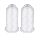 60WT Filament Polyester Bobbin Thread for Quilting 5000M White