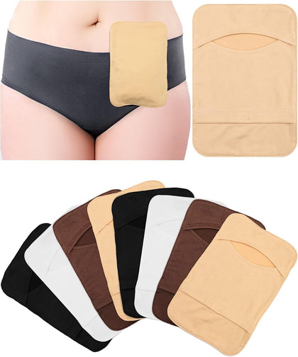 8pcs Ostomy Bag Cover Colostomy Pouch Cover Lightweight Odor Control Stretchy Bag Washable Pouch Liner for Women Men