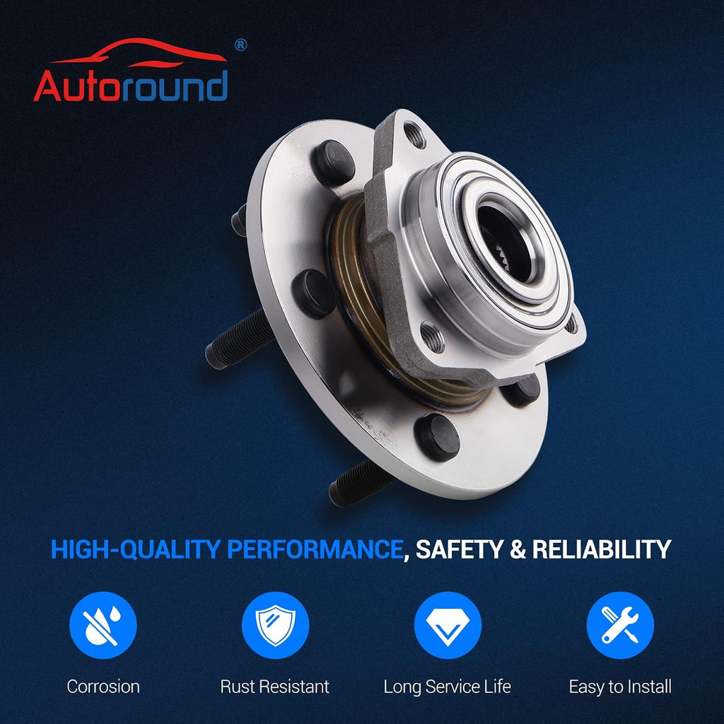 Autoround 515072 Front Wheel Hub Assembly Fits Dodge Ram 1500 2002-2008