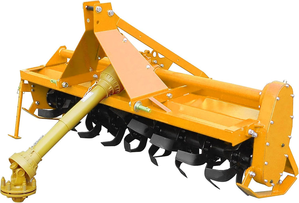 Sigma Heavy Duty 3 Point Hitch Rotary Tiller 6' FT 72" in. Work with 3 PT CAT I Hitch Tractor PTO Driven Gear Drive