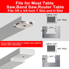GOINGMAKE Compact Table Saw Miter Gauge with 14 to 24 Inch Extendable Fence