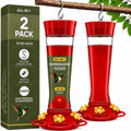 Hummingbird Feeders for Outdoors - 10 oz [Set of 2] Built-in Ant Moat