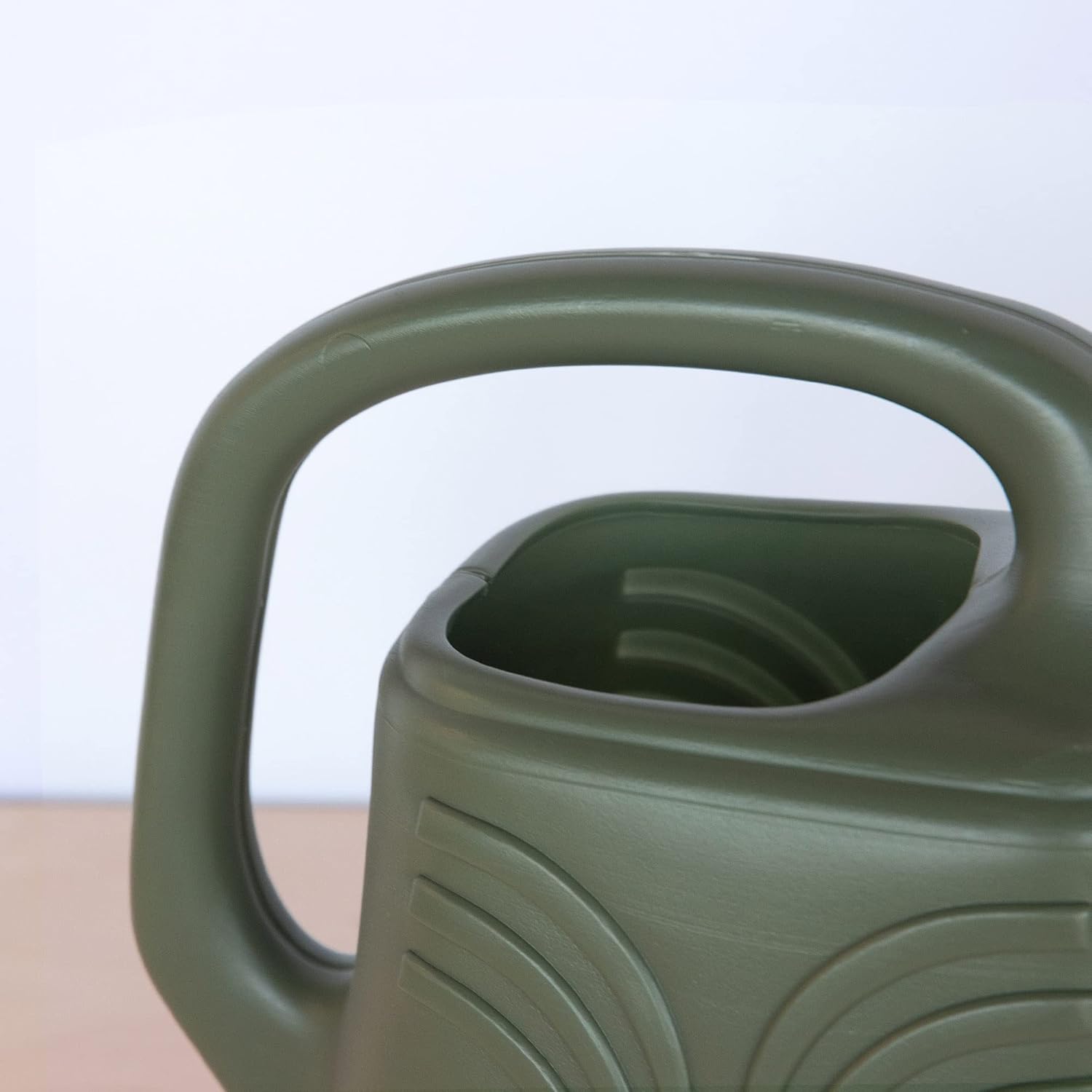 Promo Watering Can: 2 Gallon Capacity - Living Green - Durable Resin, Removable Nozzle Spout, Two Handles, Wide Mouth