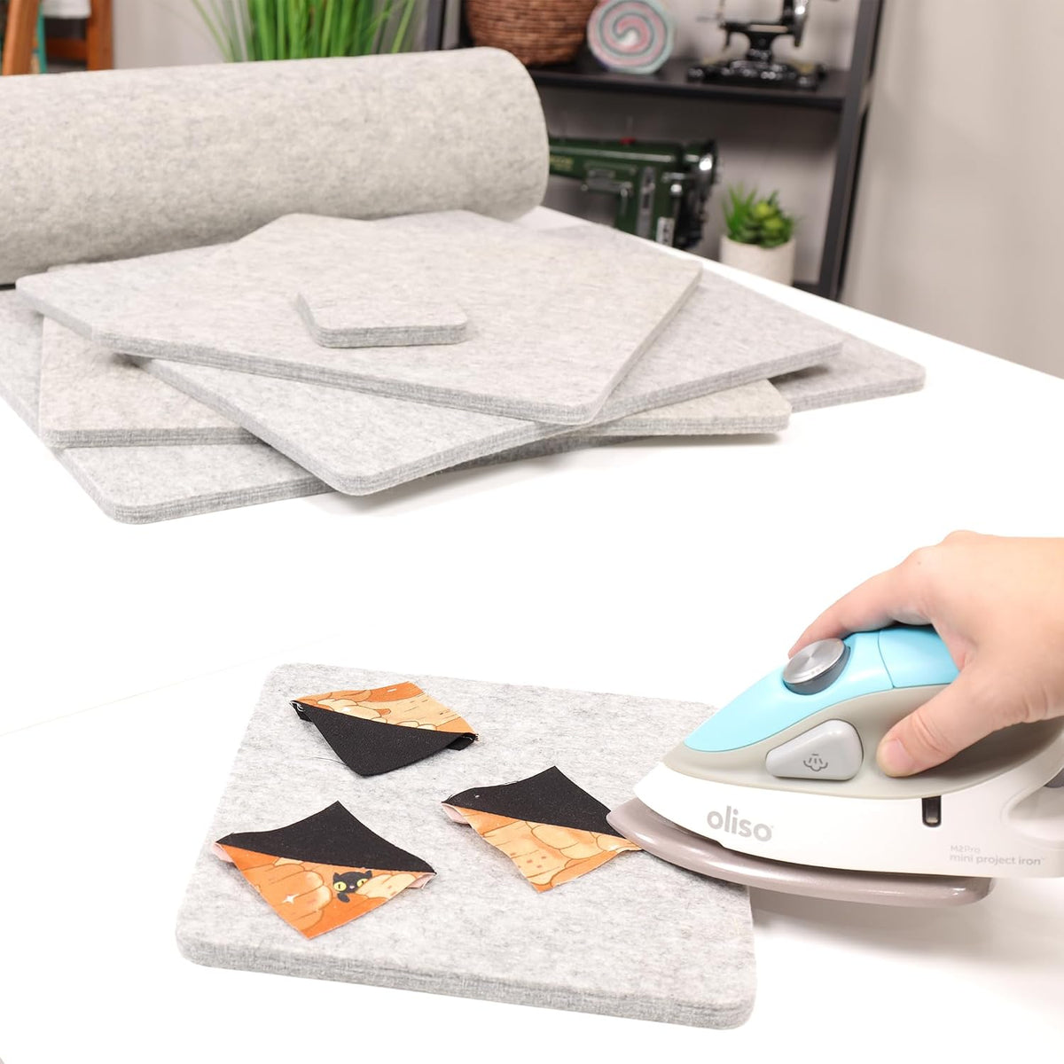 Wool Pressing Mat - Ironing Pad for Quilting & Sewing | Premium 100% New Zealand Felted Wool, by Sew Creative (8-1/2"