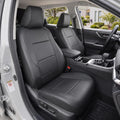 GIANT PANDA Front Truck Seat Covers for Dodge Ram 1500 2500 3500 2003-2026 Limited Laramie Big Horn Crew Cab& Quad Cab,Faux Leather Black