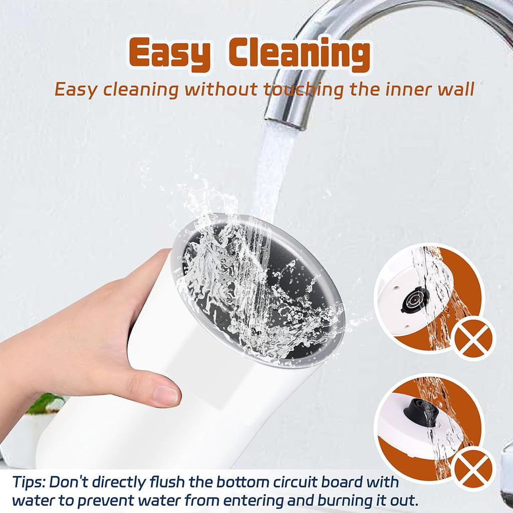 Simple Milk Frother, 2 in 1 Milk Steamer and Frother, Electric Milk Steamer, Milk Warmer and Hot Milk Foam Maker for