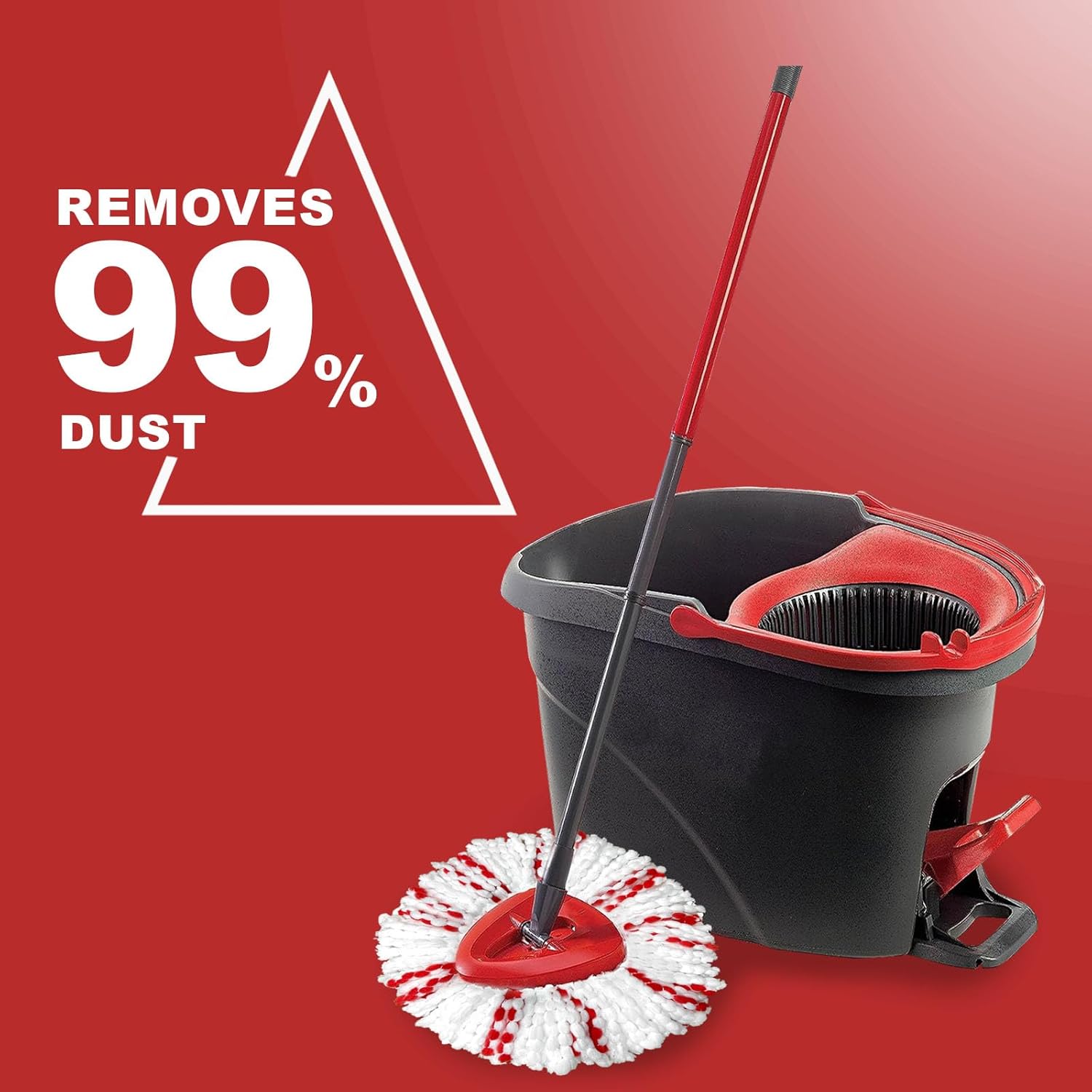 [2026 New Version] Mop Head Replacement - 40% More Cleaning Power, 3 Pack Spin Mop Replacement Head for Easy Wring
