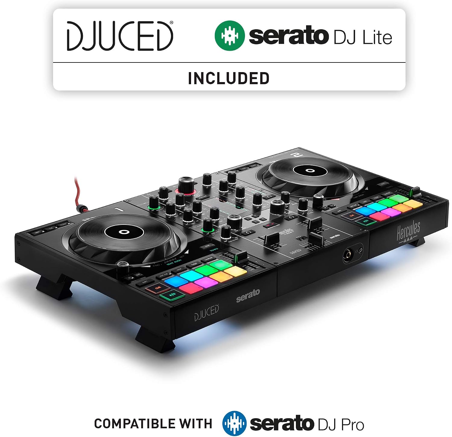 DJControl Inpulse 500: 2-deck USB DJ controller for Serato DJ and DJUCED (included)