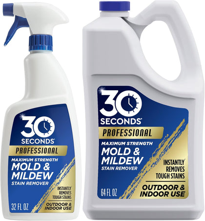 Pro Mold and Mildew Stain Remover | Scrub Free | Brighter Results Instantly | Ready To Use | 32 oz Spray Bottle, 1