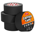 Gaffers Tape, 4 Pack, 2 Inch x 30 Yards, 11 Mil Matte Black Tape