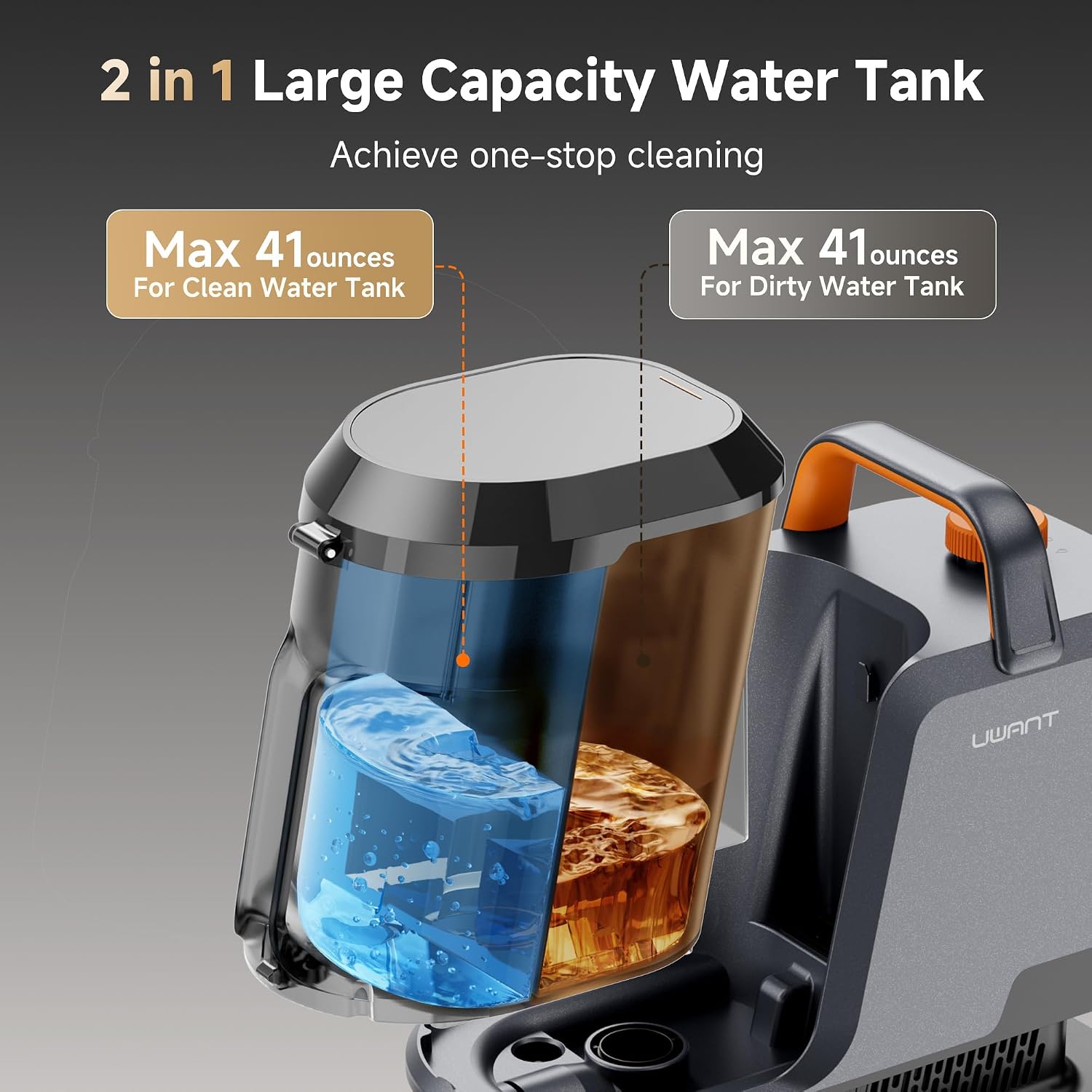 Carpet Cleaner Machine with Steam&Hot&Cold Water Models 18Kpa Powerful Suction Upholstery Cleaner Machine with Pet