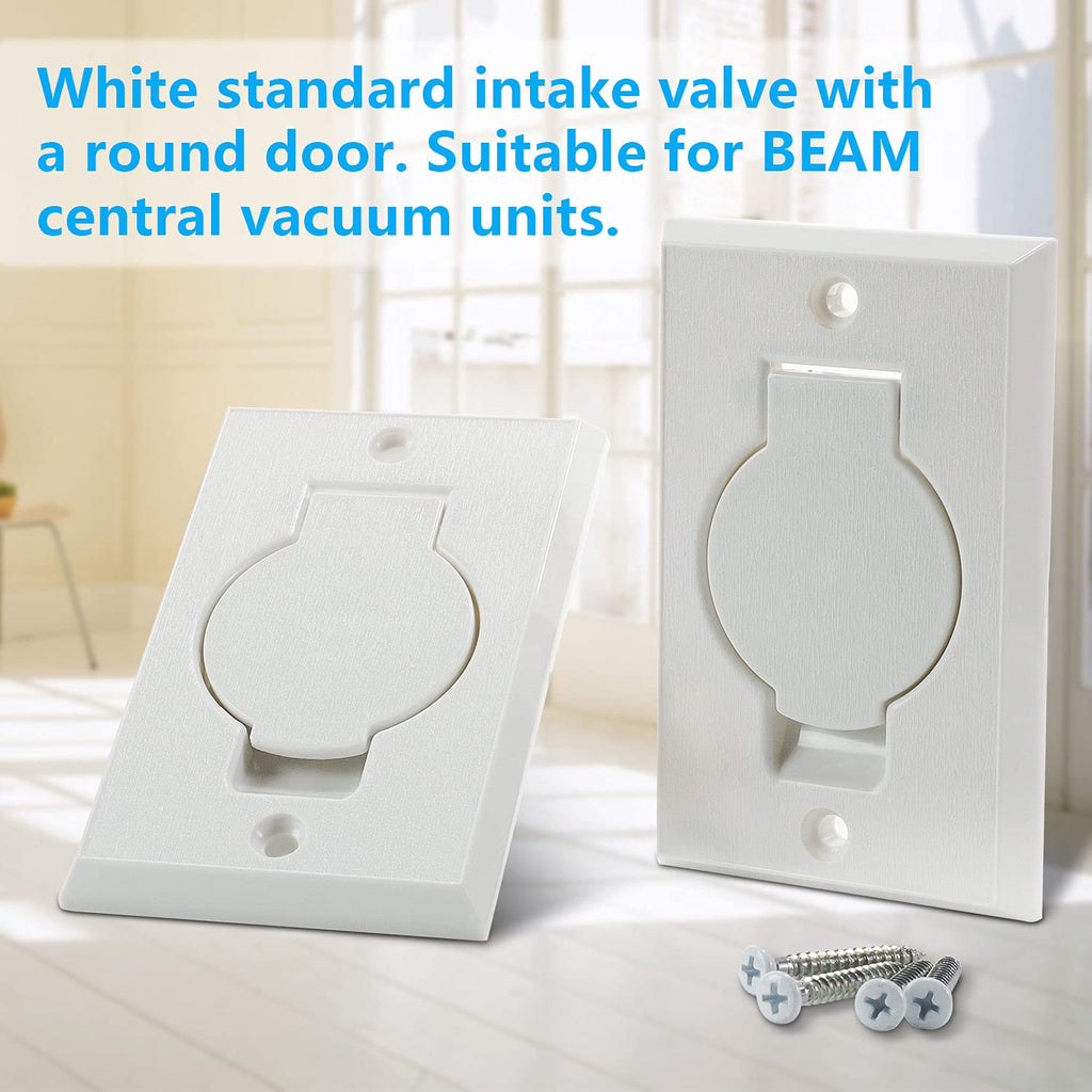 Standard Central Vacuum Wall Plate Replacement Parts for Beam Central Vac