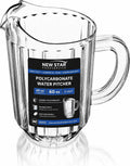 Commercial Polycarbonate Water Pitcher, 60 oz, Clear