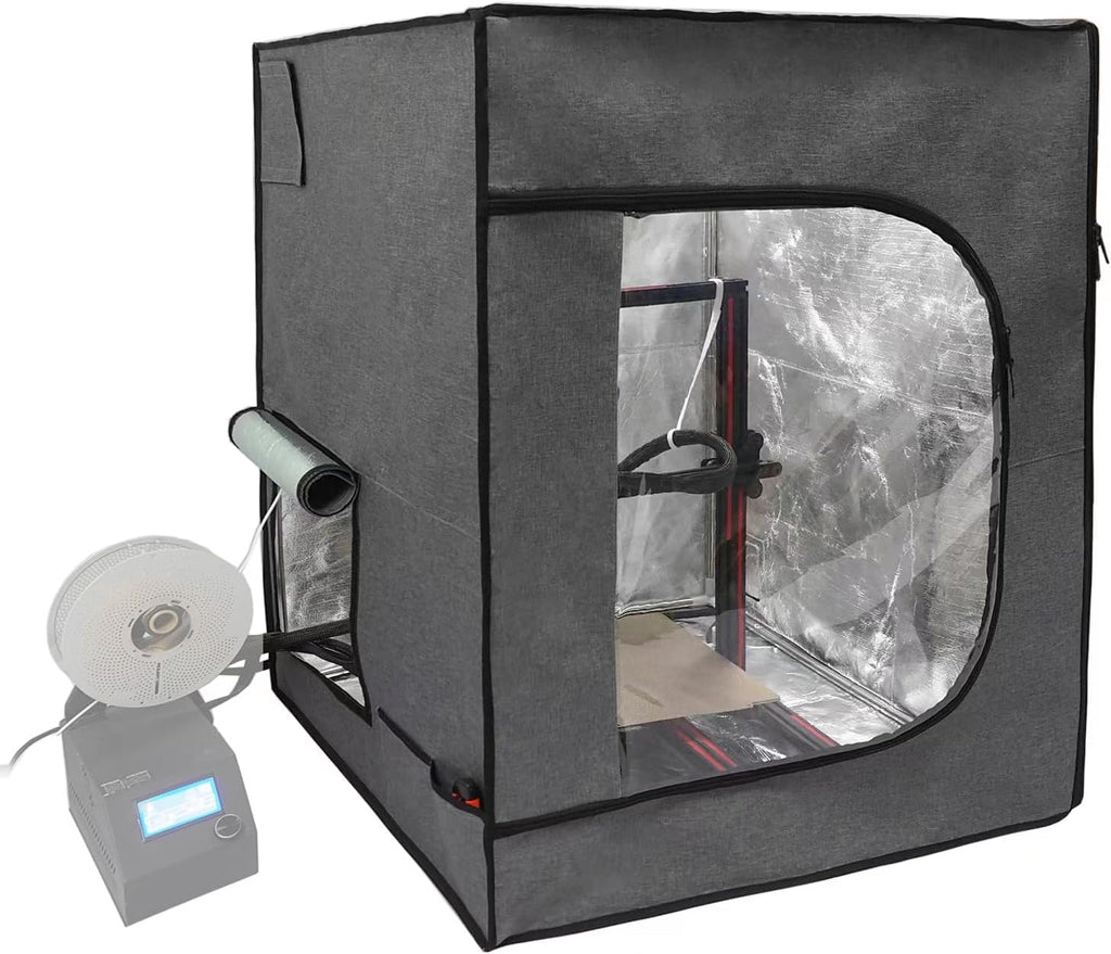Large 3D Printer Enclosure 29.5W*29.5L*35.4H Inches Shield Cover Resin 3D Printer Fireproof Tent Filament Dryer Dust