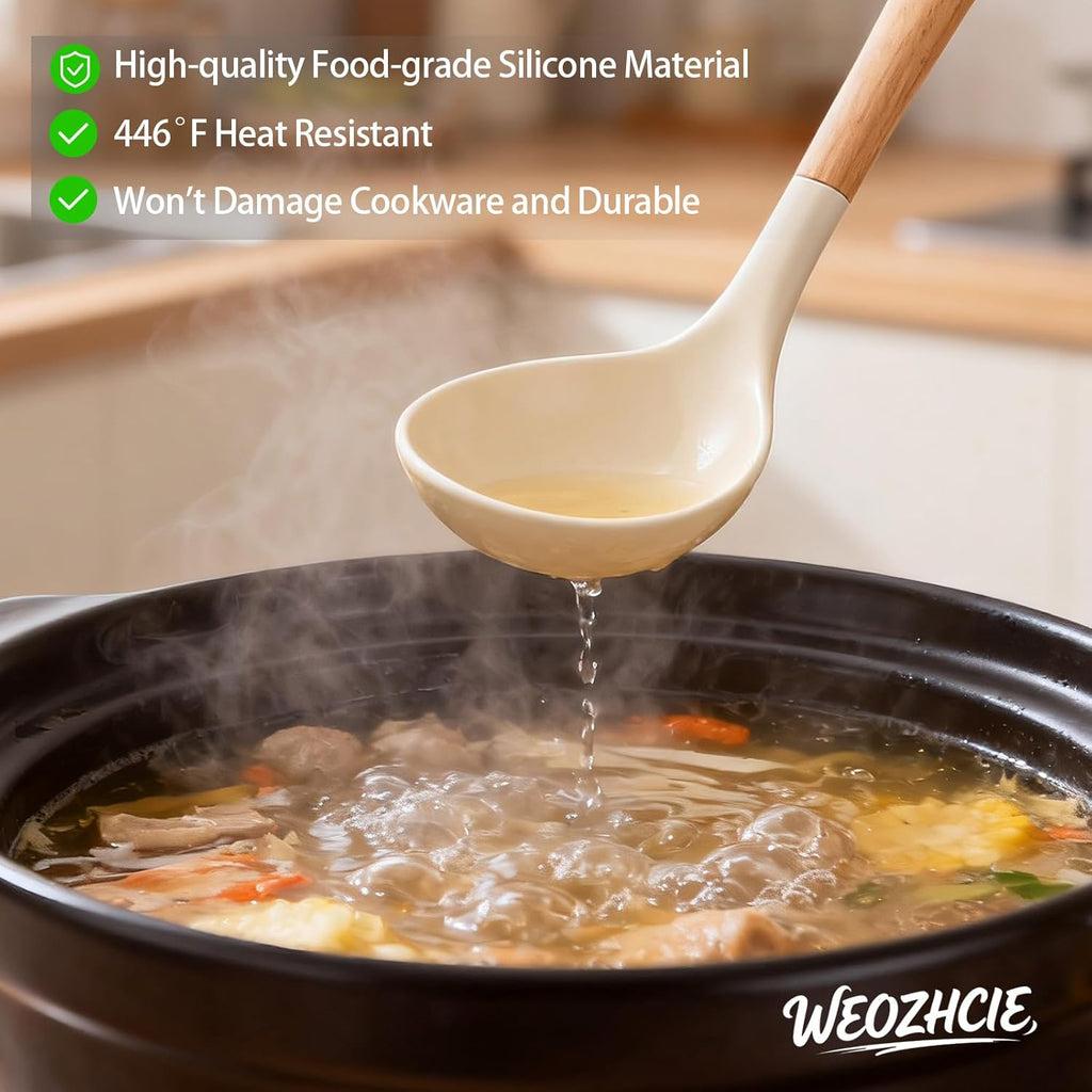 Silicone Cooking Utensil Set,12 PCS Cooking Cookware Kitchen Utensils Set for Cooking, Nonstick 446°F Heat-Resistant