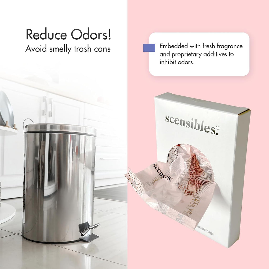 Disposal Bags for Menstrual Care Products - 50 ct Refill Box