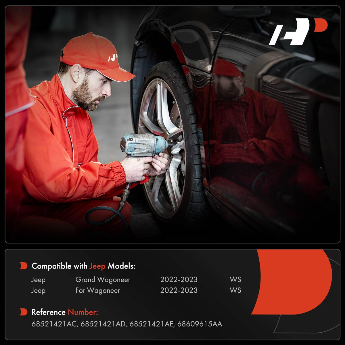 A-Premium Front Left ABS Wheel Speed Sensor Compatible with Jeep
