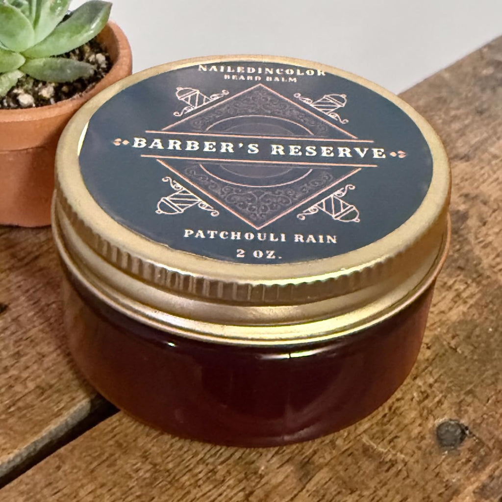 Barber’s Reserve Patchouli Rain Beard Balm, 2 oz