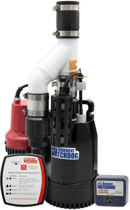 The Basement Watchdog Combo Preassembled Primary & Battery Backup Sump Pump System w/Monitoring Controller (CITE-33);
