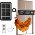 Automatic Chicken Coop Door Solar Powered,Golden Brown Chicken Door