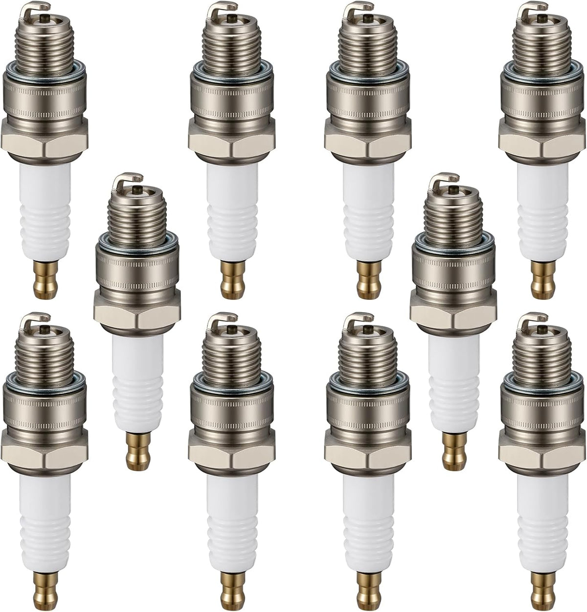 Iridium Spark Plug BR8HS-10 10 Pack Nickel for Yamaha Outboard