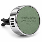 Refillable Car Vent Air Freshener Clip, Metal Magnetic Diffuser, Replaceable Solid Scent Rings